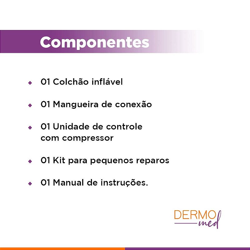 Colchão Pneumático Kit Air Plus Anti Escaras - Dellamed