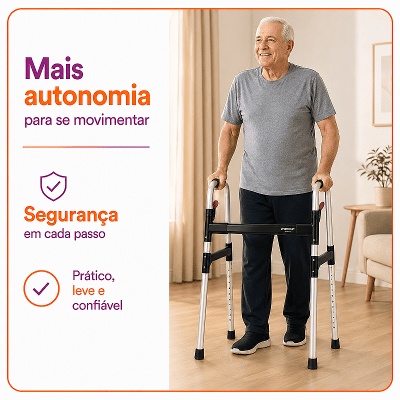 Andador Desmontável Até 130 Kg - Mercur