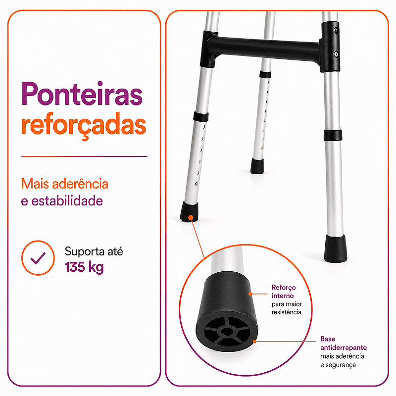 Andador Desmontável Até 130 Kg - Mercur