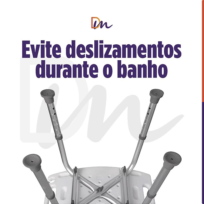 Banco Para Banho Com Encosto Modelo Até 135Kg - Mercur