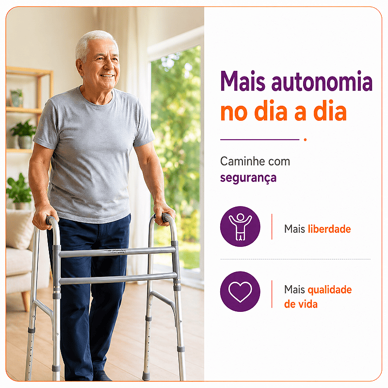 Andador Articulado 3 Barras Até 150 Kg SC300 - Hidrolight
