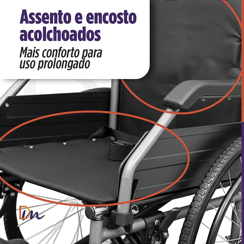 Cadeira De Rodas Basic Até 125Kg - Hidrolight