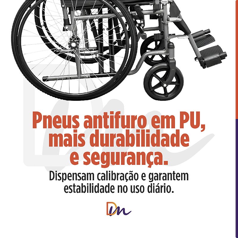 Cadeira De Rodas Basic Até 125Kg - Hidrolight