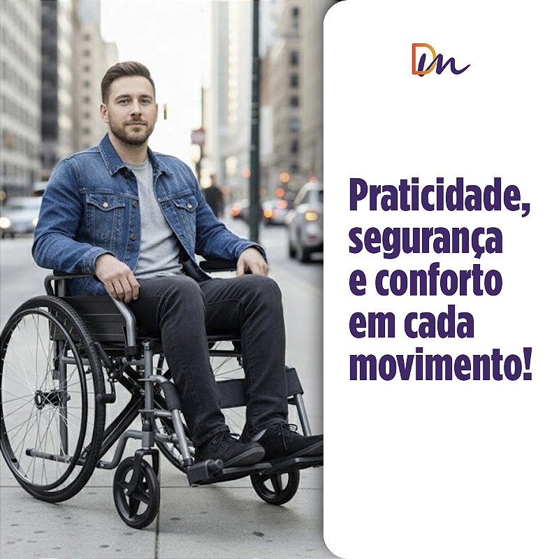 Cadeira De Rodas Basic Até 125Kg - Hidrolight