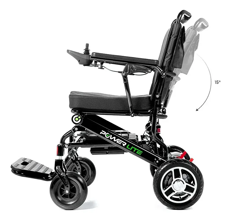 Cadeira De Rodas Motorizada Até 120 Kg Modelo D15A Compact In - Power Lite