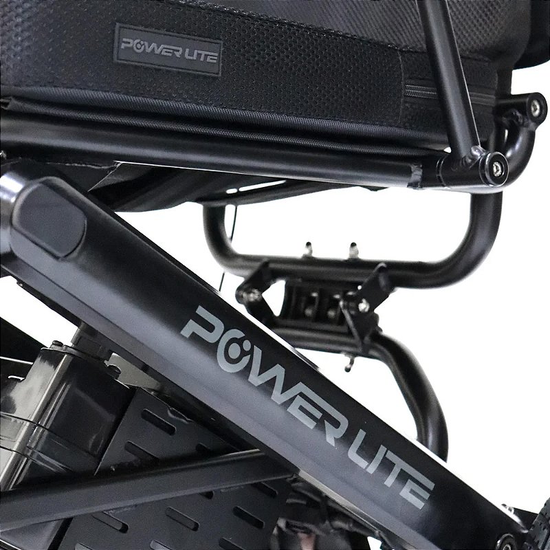 Cadeira De Rodas Motorizada Compact Pop D23A Preto Até 110 Kg - Power Lite