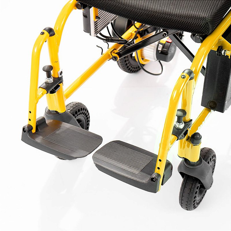 Cadeira De Rodas Motorizada Dobrável Infantil Power Kids Amarela Até 100Kg Power Lite