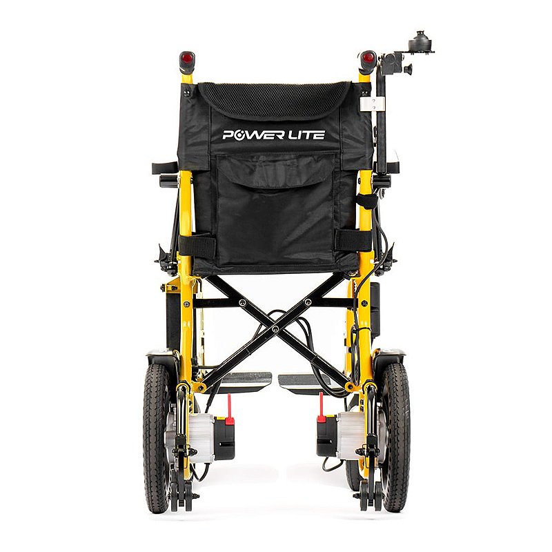Cadeira De Rodas Motorizada Dobrável Infantil Power Kids Amarela Até 100Kg Power Lite