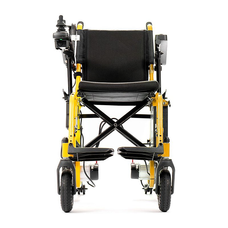 Cadeira De Rodas Motorizada Dobrável Infantil Power Kids Amarela Até 100Kg Power Lite