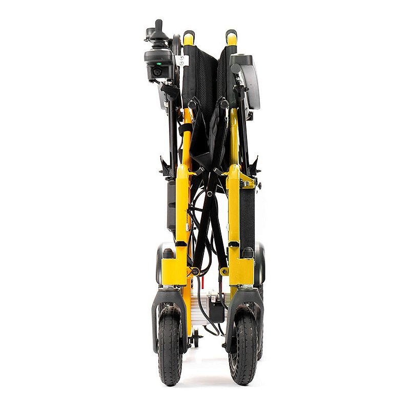 Cadeira De Rodas Motorizada Dobrável Infantil Power Kids Amarela Até 100Kg Power Lite