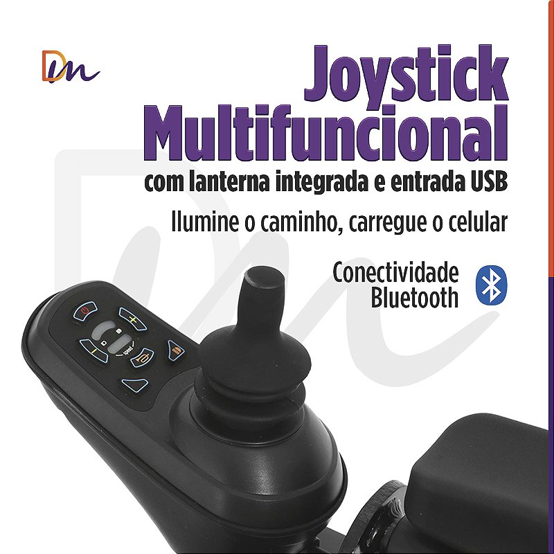 Cadeira de Rodas Motorizada New Pop Hybrid Até 120Kg D23 - Power Lite