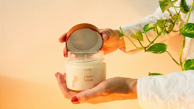 Vela aromática Cítrico Verde - 150g