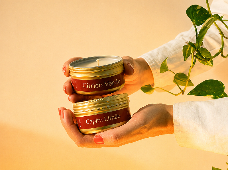 Vela aromática Cítrico Verde - 90g