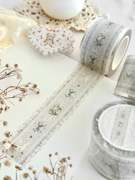 Washi Tape Teddy Bear Dreams Die Cut - Leela Journal
