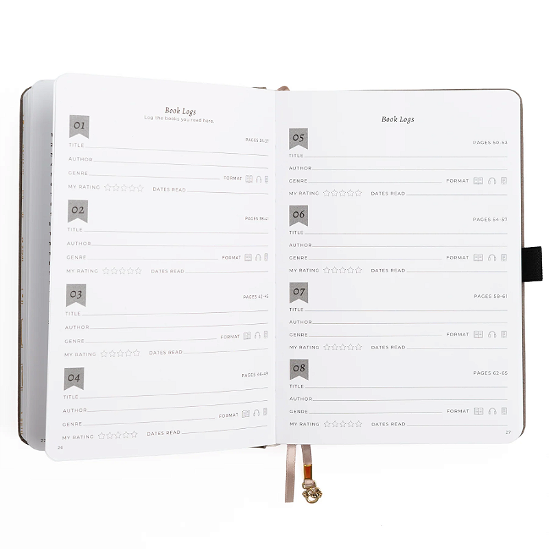 Reading Journal B5: Library in Lilac - Archer & Olive