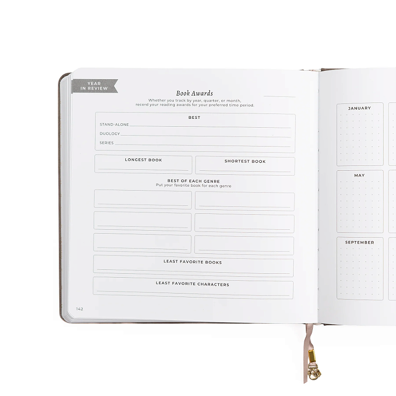 Reading Journal B5: Library in Lilac - Archer & Olive