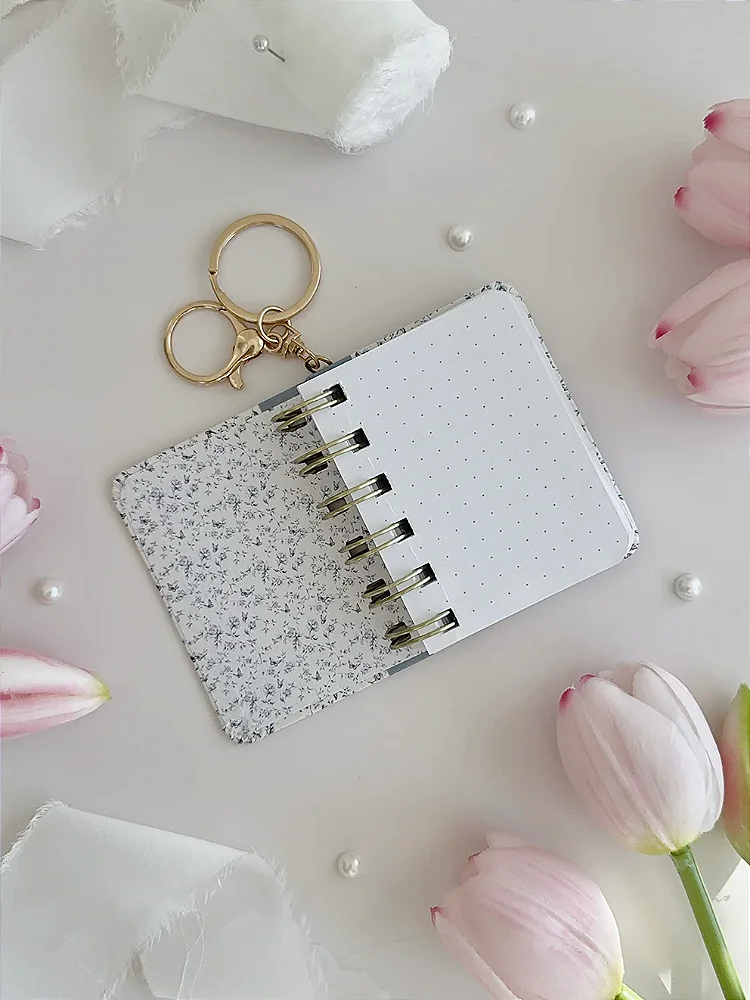 Mini-journal: Blue Rose Toile Composition - Leela Journals
