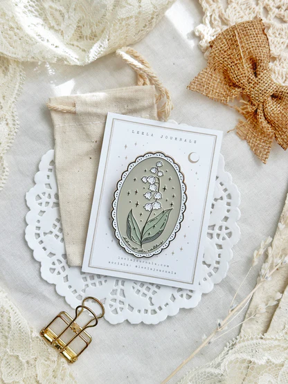 Journaling Clip: Lily of the Valley - Leela Journals