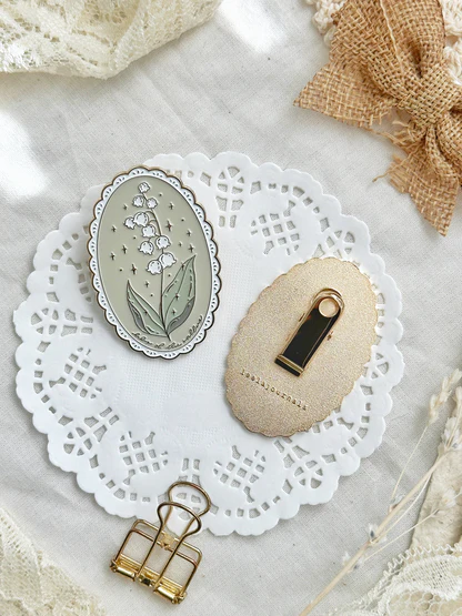Journaling Clip: Lily of the Valley - Leela Journals