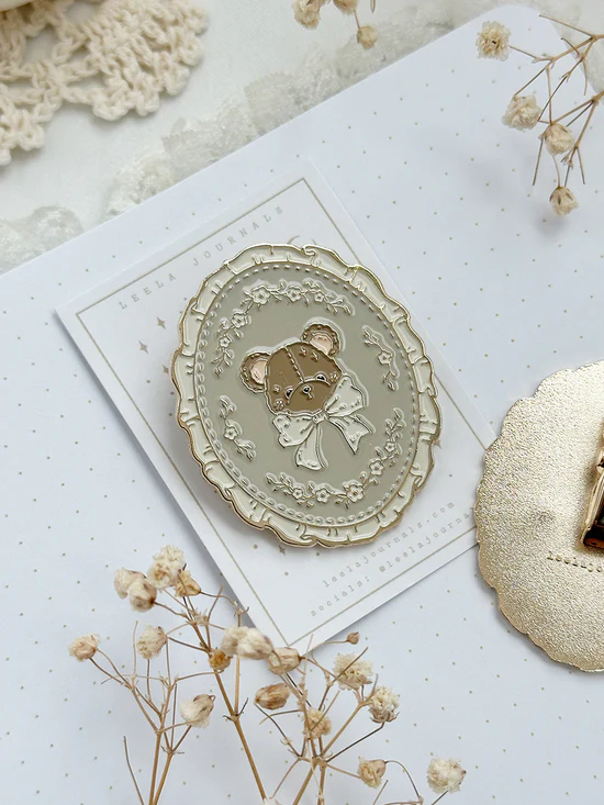 Journaling Clip: Teddy Bear - Leela Journals