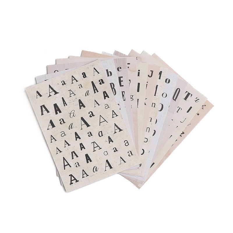 Stickers: Warm Deluxe Letter - Archer & Olive