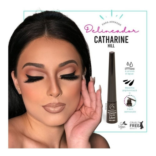 Delineador líquido Catharine Hill Cor Preto