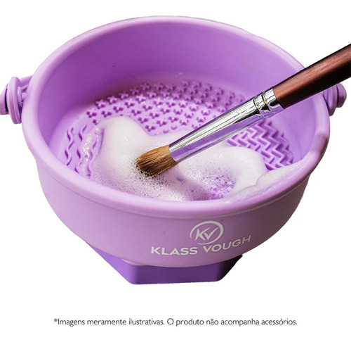 Limpador De Pincéis Em Silicone Com Suporte - Klass Vough