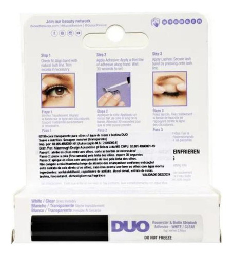 Cola De Cílios Duo Transparente - Klass Vough