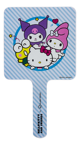 Espelho De Mão Hello Kitty And Friends - Klass Vough Azul
