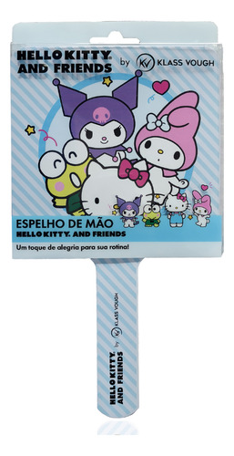 Espelho De Mão Hello Kitty And Friends - Klass Vough Azul