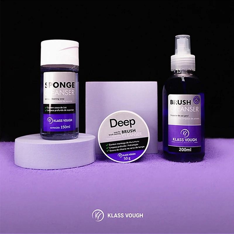 Limpador Pincel - Klass Vough - Higienizador - Kit Clean Set