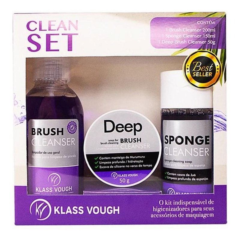 Limpador Pincel - Klass Vough - Higienizador - Kit Clean Set