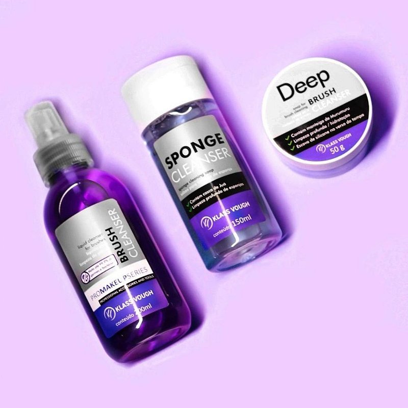 Limpador Pincel - Klass Vough - Higienizador - Kit Clean Set