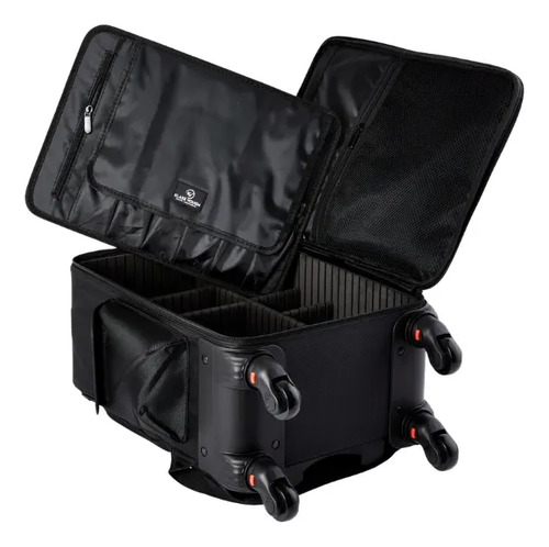 Mochila Com Rodinhas Kc-20 Pro Cor Preta Klass Vough