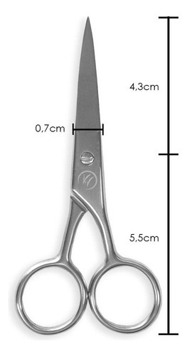 Tesoura Para Sobrancelhas Klass Vough - Sc-01