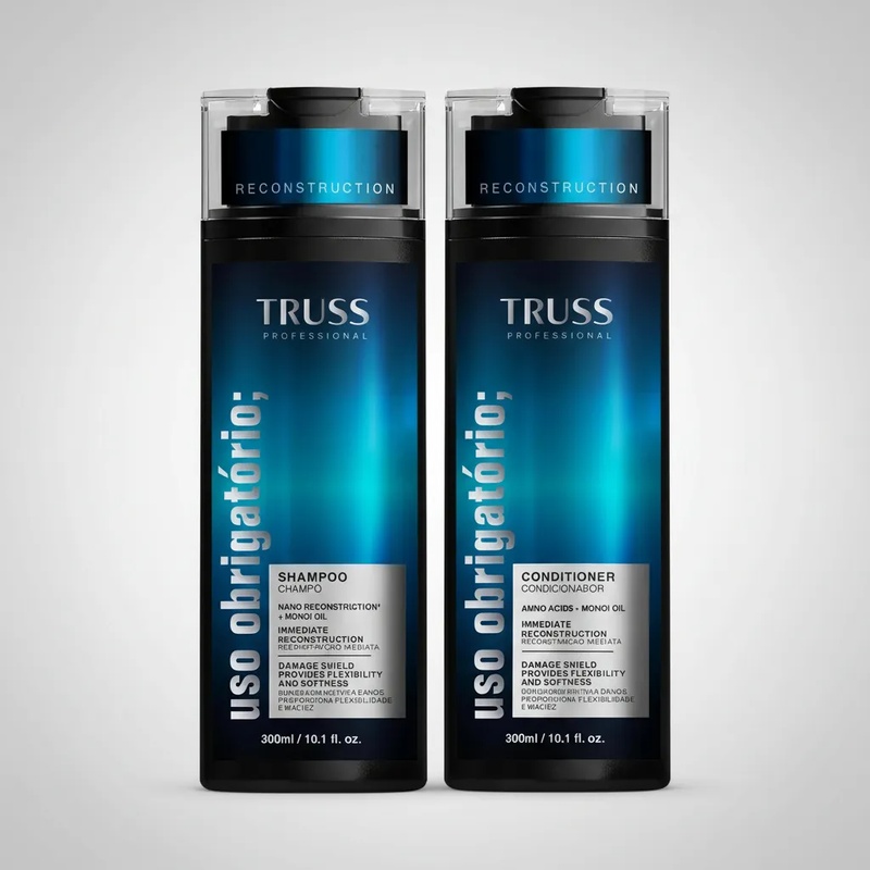Kit Shampoo e condicionador Uso obrigatorio Truss