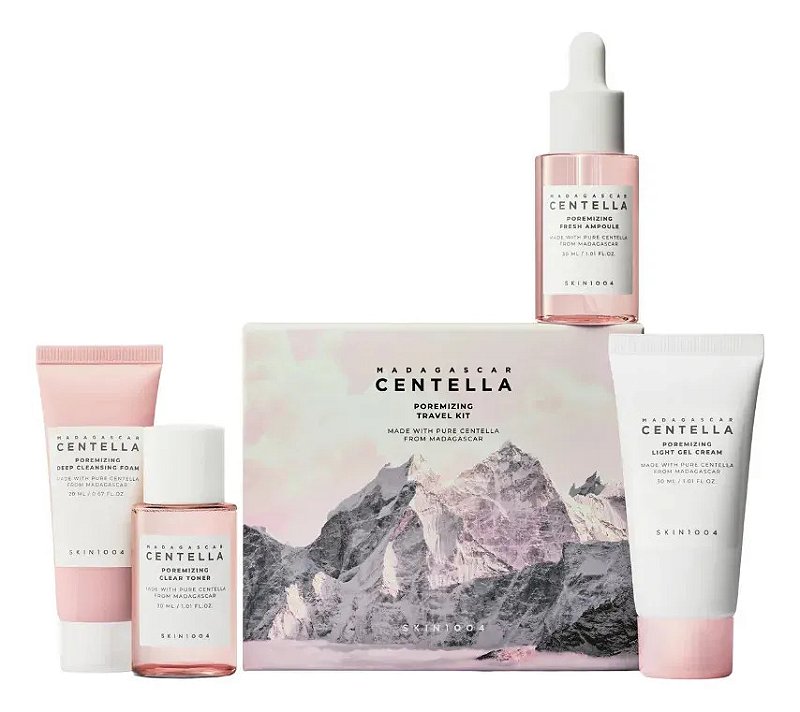 Kit poros Centella Poremizing Skin1004 Travel Kit - 1 set (4 itens)