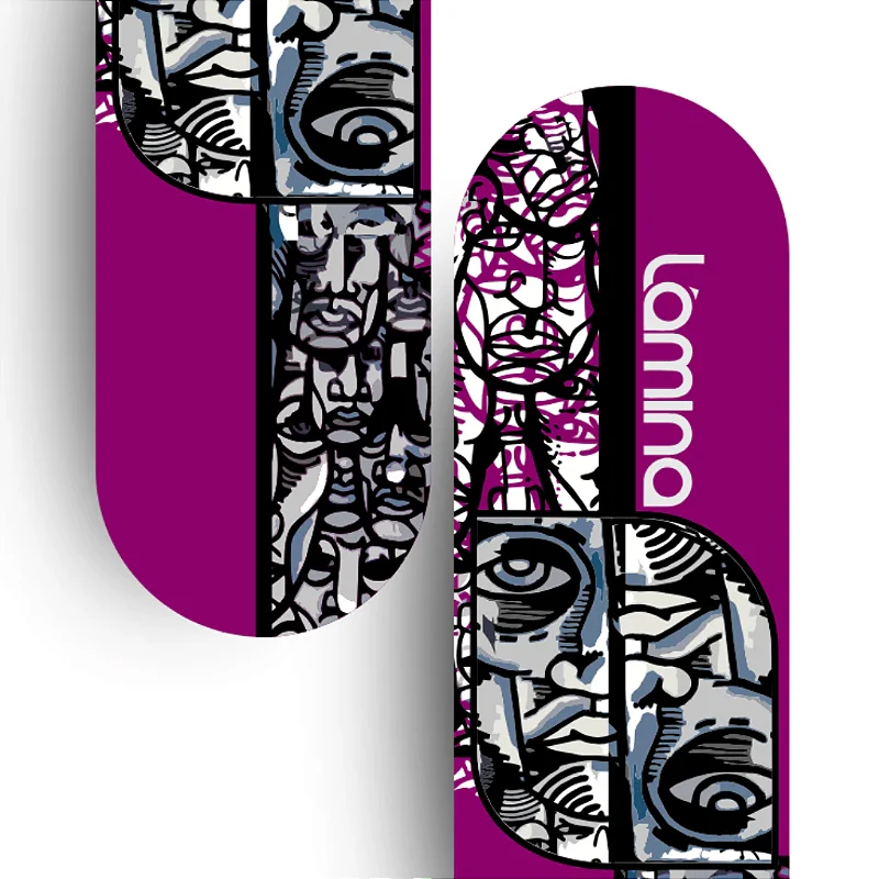 Shape Semblante Roxo Marfim Nacional Premium | Lâmina SkateBoards