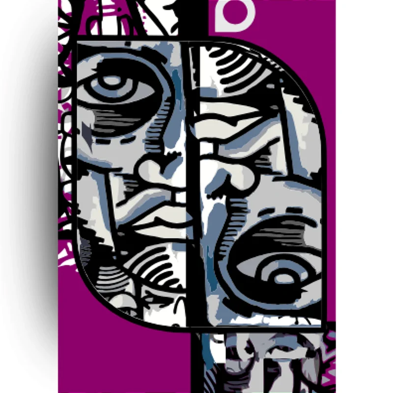 Shape Semblante Roxo Marfim Nacional Premium | Lâmina SkateBoards