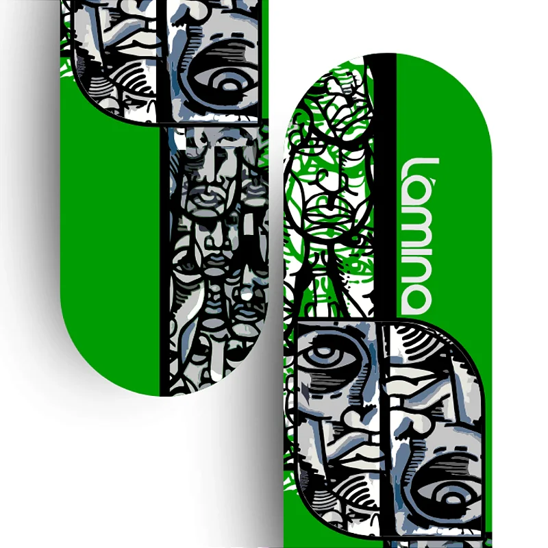Shape Semblante Verde Marfim Nacional Premium | Lâmina SkateBoards