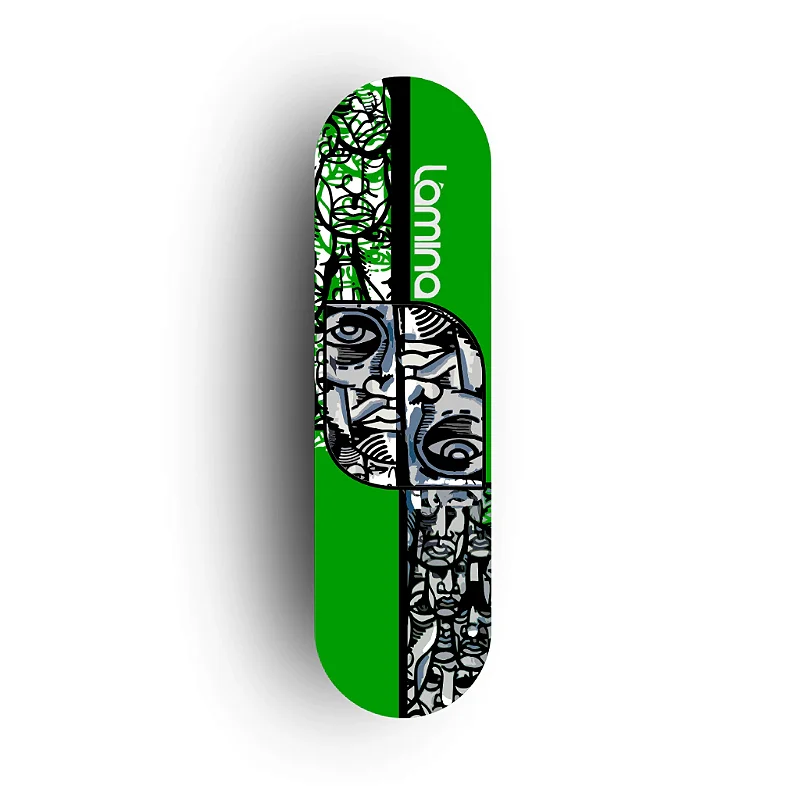 Shape Semblante Verde Marfim Nacional Premium | Lâmina SkateBoards
