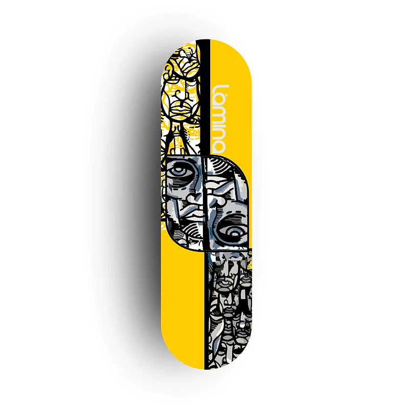 Shape Semblante Amarelo Marfim Nacional Premium | Lâmina SkateBoards