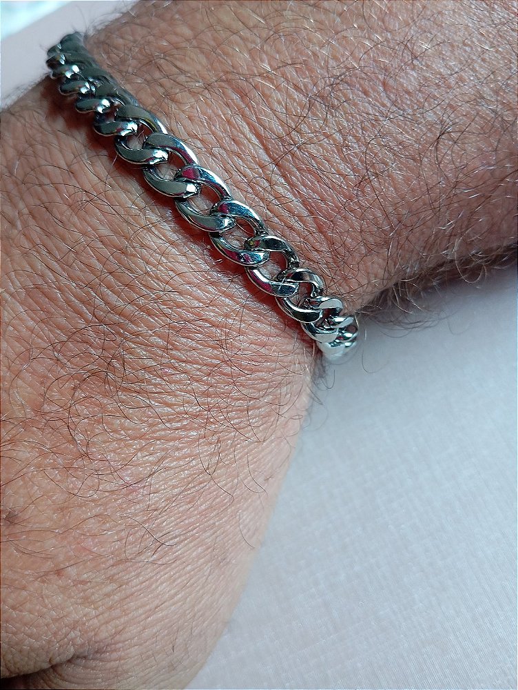 Pulseira Masculina Gourmet Aço