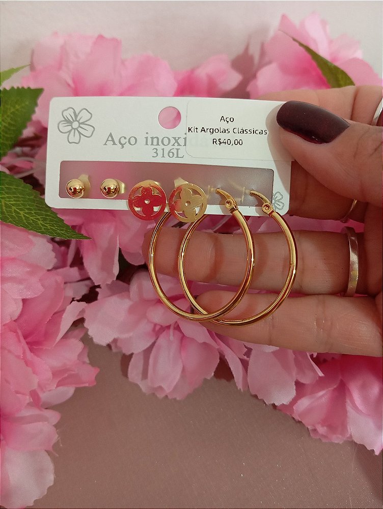 Trio com Argola Aço