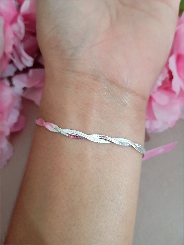 Pulseira 2 Fios Prata 925