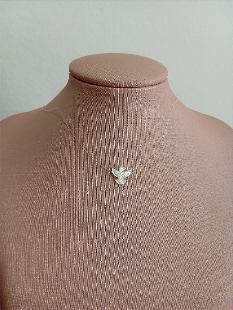 Colar Nylon Espírito Santo Prata 925