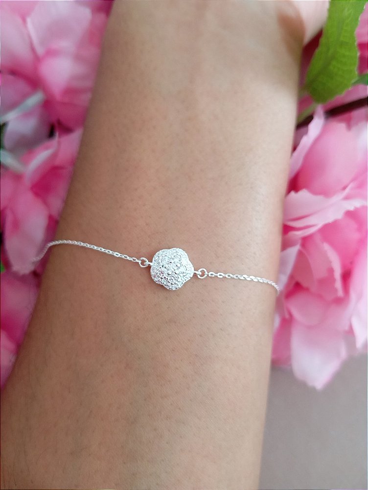 Pulseira Inspiração Cravejado Prata 925