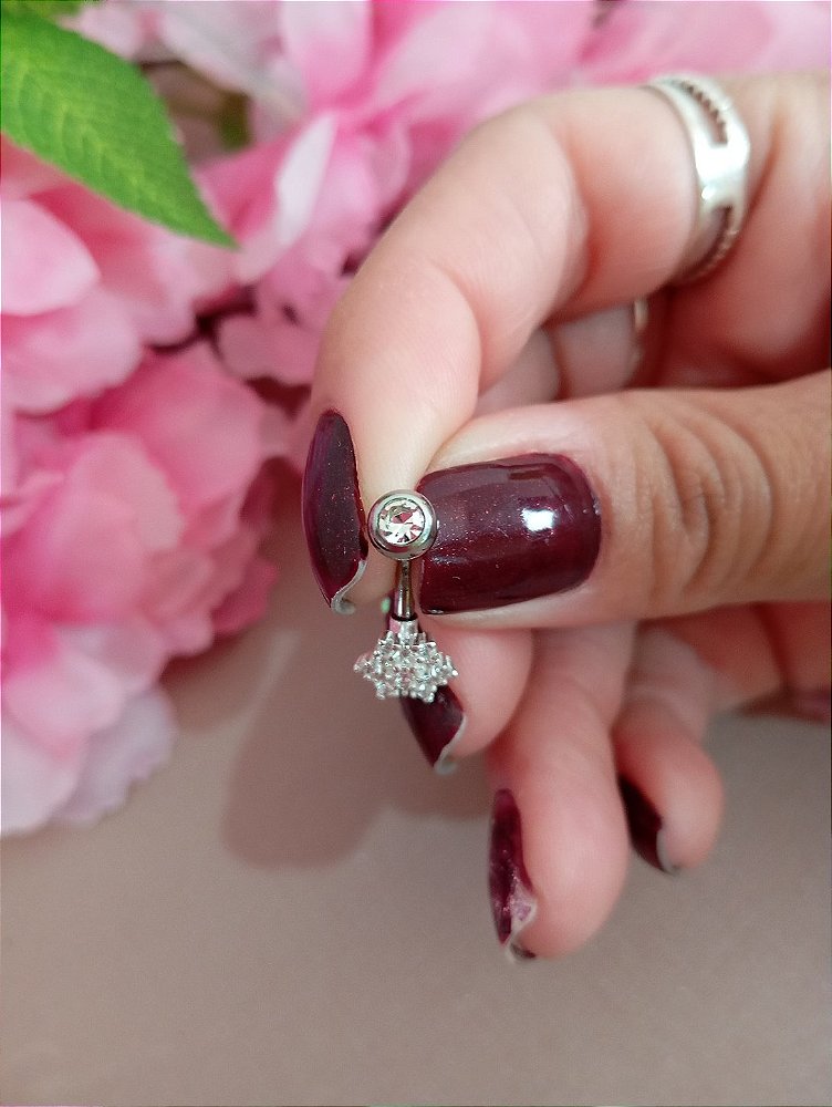 Piercing Umbigo Prata 925