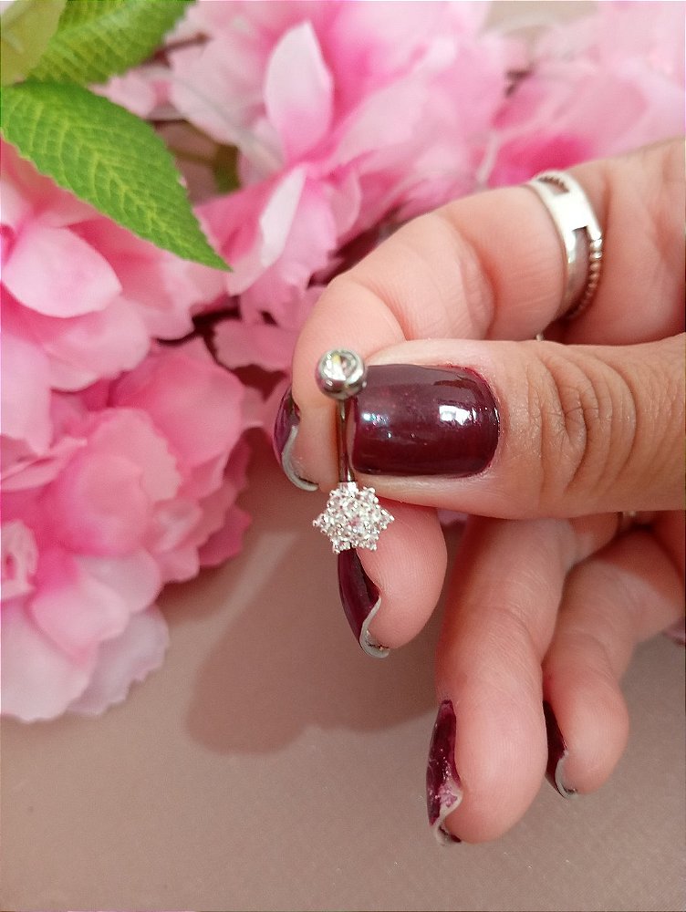 Piercing Umbigo Prata 925