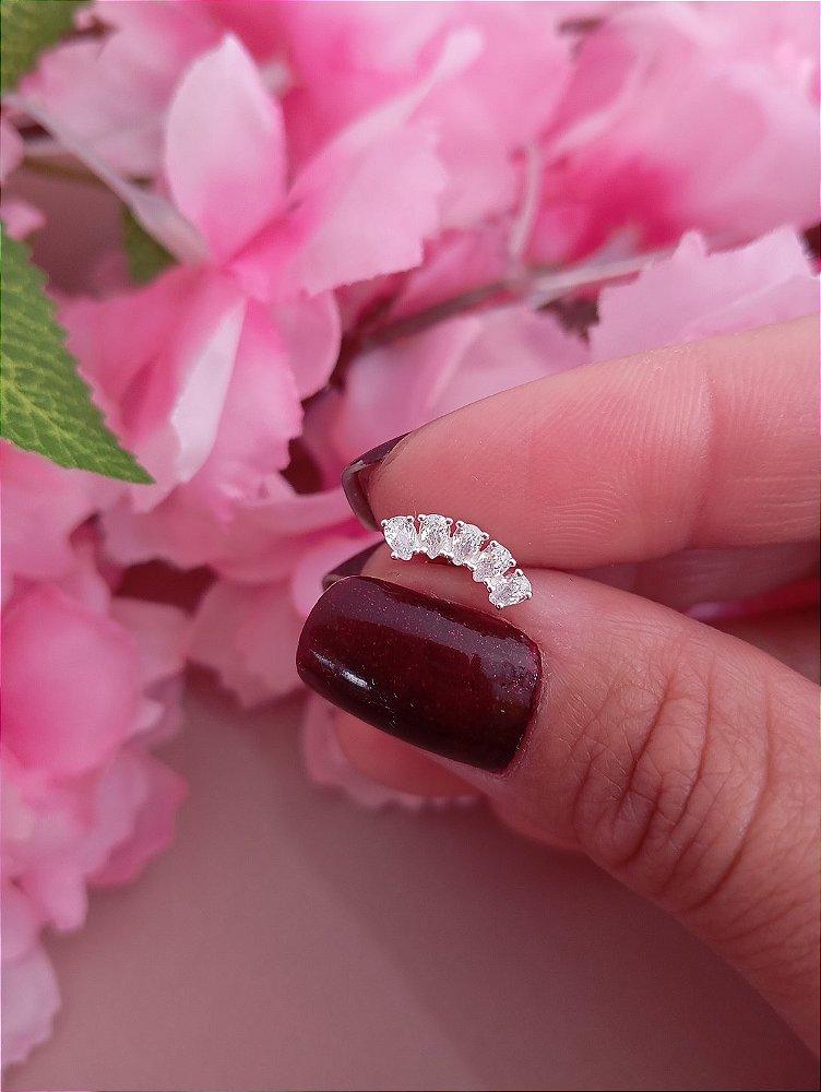 Piercing Orelha Prata 925